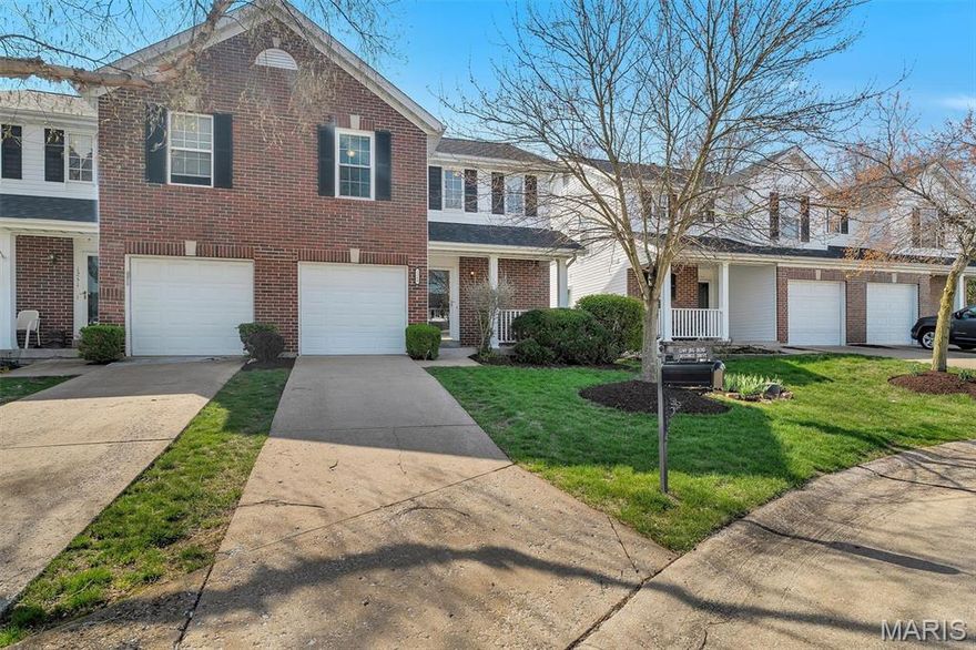 Welcome home to this beautifully maintained condo in the Crossings at Big Bend! This light-filled, two-story layout offers the perfect blend of comfort, convenience, and modern updates. Step inside to an updated kitchen with granite countertops and plenty of cabinet space! The open floor plan living and dining room is bathed in natural light with tall ceilings and offers easy access to the back patio. The primary bedroom is located on the main floor for added convenience and features a walk-in closet. A full bath rounds out the main level. Upstairs you'll find two additional spacious bedrooms and a full bathroom. The unfinished basement has plenty of room for storage, or it could be finished for even more living space! Enjoy the convenience of an attached garage, cul-de-sac location, and close proximity to shopping and dining. Plus easy access to Highway 141, Big Bend, Dougherty Ferry, and 270! Homes in this community don’t last long. Schedule your showing today and see why this one stands out!  Showings will begin on 4/10/2026 at 9 am.