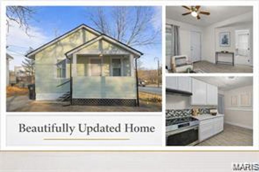 Welcome to this charming 2-bedroom, 1-bath bungalow in historic Ferguson! This turn-key home on Harrison is perfect for a first-time buyer or anyone looking to downsize with ease. Meticulously updated from top to bottom, the home features granite countertops, stainless steel appliances, new luxury flooring and carpet, a fully updated bath, and a brand-new roof. The clean, versatile basement offers excellent flex space—ideal for a rec room, game nights, or a second living area—along with abundant storage. Outside, enjoy a large, flat backyard perfect for entertaining, play, or relaxing evenings outdoors.