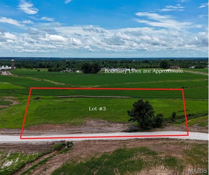 3-Acre Lots in unincorporated Monarch Estates - Old Monroe. Build your dream home on a spacious 3-acre lot in desirable Monarch Estates! Located in unincorporated Old Monroe, these lots offer public water, electric and gateway fiber at the property line and the flexibility to bring your own builder. Current gravel roads will have first layer of asphalt this spring with the final layer completed once all lots are sold. Don't miss your chance for peaceful country living with modern conveniences!