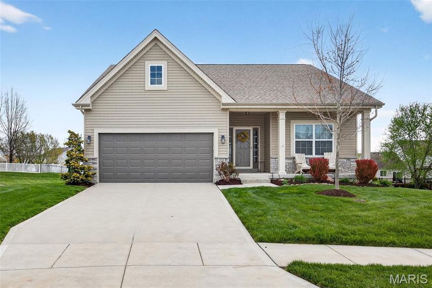 Gorgeous Detached Villa in West Ridge Farms, located in a prime neighborhood on a quiet cul-de-sac. This stunning Ranch home with a walk-out lower level, has a spacious OPEN FLOOR PLAN, 9Ft Ceilings, 3 Bedrooms, 3 Bathrooms & a 2 Car Garage. Great room w/ cozy gas fireplace. Chef's Kitchen has it all with a huge Center Island, Custom Cabinetry, Quartz Countertops, Tiled/Glass Backsplash, Whirlpool Stainless Steel Appliances, Gas Range, and a Walk-in pantry. Off of the breakfast room, you can enjoy nature on your 15 x 20 ft low maintenance composite deck. The Primary bedroom suite features a 6x9 walk in closet and primary bathroom with double bowl vanity, large walk-in shower & linen closet. Second bedroom and full bath on main level. Huge main floor laundry room offers 14'4" x 6' of space. The finished walkout lower level includes a huge family/game room w/ built in electric fireplace, third bedroom & third full bath, with plenty of unfinished area for storage.  Lower level walks out to patio and nice sized backyard area.  Other features include: water softener system, irrigated & landscaped yard, 30 YR architectural shingle roof.  26021166