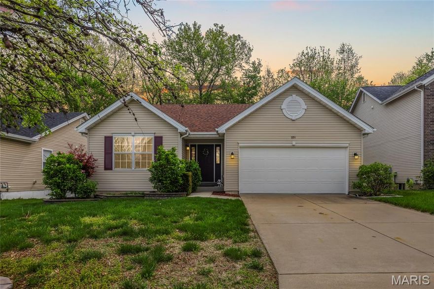 Charming ranch backing to woods located in the popular subdivision of Wabash Woods in O'Fallon! This home boasts 3 bedrooms, 2 bathrooms, and over 1,300 square feet of living space. 

The front door opens to the entry foyer which leads to the living room with a vaulted ceiling and opens to the kitchen. The updated kitchen boasts new luxury vinyl tile floors (2026), a tile backsplash, dining area, under cabinet lighting, and pantry. 

The spacious primary bedroom features a walk-in closet and full bathroom. Two additional bedrooms, a full hall bathroom, coat closet, and laundry room complete the main level. 

The lower level features ample storage space, built-in shelving, egress window, and a plumbing rough in. Other highlights include: 2 car garage, plank floors throughout the hall and living room, new roof (2024), new siding on 2 sides of the home (2024), new garage door (2024), new window screens (2024), and a new hot water heater (2025). 

Relax outside on the spacious concrete back patio and enjoy the backyard, backing to woods! The backyard is also full fenced in with 2 gates, has a shed, and extensive landscaping. Location could not be better – close to major highways, restaurants, shops, and schools!