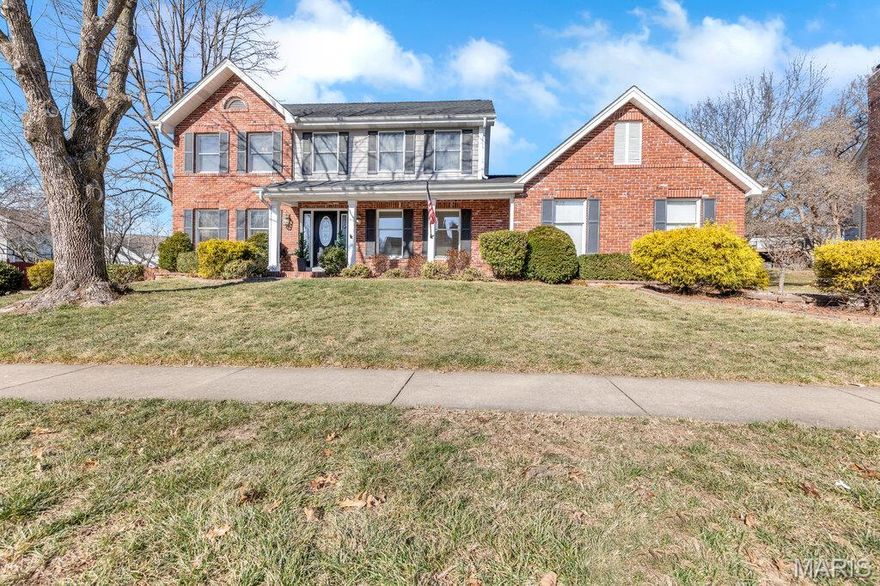 It's a rare find in beautiful Huntington Park: See it today and you'll be the envy of your friends and family as you lounge around the fabulous pool!   This home is just perfect for a growing family who wants to enjoy all the amenities of walking to schools, close shopping, restaurants, churches... and wonderful neighbors!  Located in one of the most coveted subdivisions in St. Charles, this home is a dream for entertaining friends and family.  Screened porch overlooks a beautiful pool with plenty of space for lounging, dining, and a large space for kids to play!  Four bedrooms that include a beautiful, expansive, main bedroom.  The finished lower level allows space for a playroom, tv room, office, or bonus room.  Two car garage with pad for additional parking behind the home.  Build your life at Huntington Park with great schools, great neighbors, in this beautiful stately home.
Updates:
2020 - HVAC replaced with Bryant 18 SEER High Efficiency system
2020 - replaced decking on wood deck adjacent to pool
2022 - replaced water supply line from street to residence (changed to copper)
2024 - bay windows overlooking pool and kitchen window replaced
2025 - new carpet in dining room and living room
2025 - Pool - lifted pool deck, new pool liner, new salt water system installed, replaced small decking wood adjacent to driveway.  
New painting upstairs
Seller replacing roof - to be completed early March