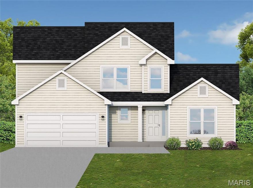 KENSINGTON MODEL, TO BE BUILT - 4 bed / 2.5 bath 1.5 story. Hurry to choose your lot today. Many lots back to common ground or other large lots or tracts of land.  Many walkout and many level lots. Lots of quality STANDARD FEATURES such as Architectural Shingles, Stainless Steel Appliances, 6lb Rebond Padding, Painted trim, Covered Facia and Soffits, Grids in Front Windows, Panel Door options to choose from, Sodded entire yards where disturbed, Boundary Survey by builder, plus much more.   Price shown is base price. Photo is similar home & may show optional features.