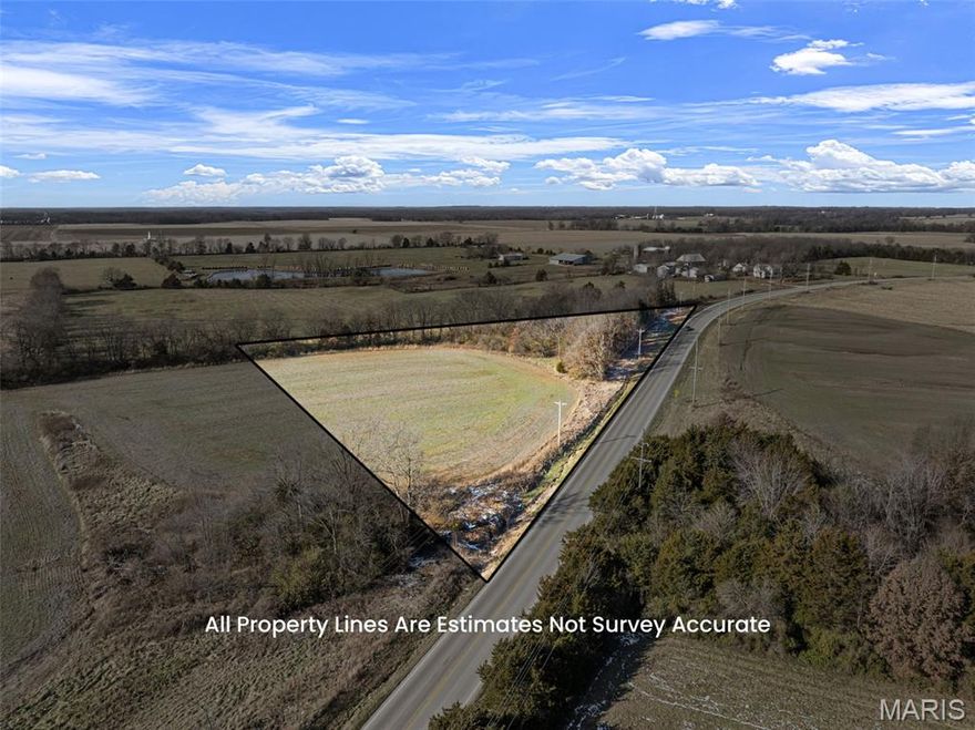 Prime Location! A beautiful 3-acre parcel in unincorporated St. Charles County, idea location for various uses. This property offers half pasture and half serene wooded area. Level Lot! The land is unrestricted and zone agricultural, however, there could be an option to change it to residential or commercial. Easy access to local amenities and highways. There is a survey and soil analysis test report. Bring Your Vision to Life, Don't miss out call to schedule a site visit.