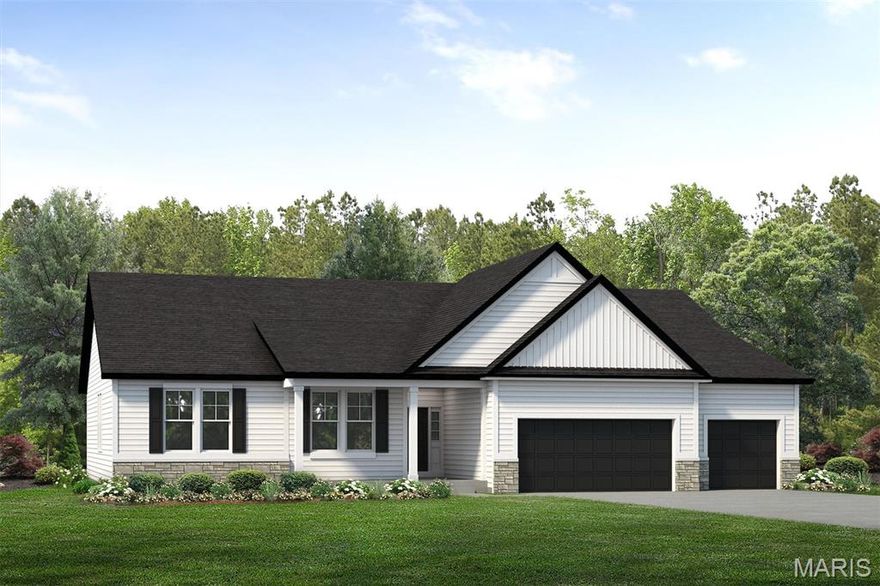 Welcome to Homesite 279, the Stockton ranch features 2,570 sq. ft., 3 bedrooms, and 2.5 baths. This Designer Series home offers an open layout with a spacious Great Room featuring an optional 11’ ceiling, flowing into the breakfast area and kitchen. The kitchen includes a large center island, walk-in pantry, and plenty of cabinetry for everyday living and entertaining.

The private Owner’s Suite is tucked off the main living area and features a large walk-in closet and luxury bath with dual vanities and a walk-in shower. Two secondary bedrooms and a full bath are located on the opposite side of the home, along with a convenient powder room for guests. A front den provides flexible space for a home office or additional living area.

Additional features include a family foyer with drop zone, main floor laundry, and a 3-car garage. A covered back porch extends the living space outdoors, perfect for relaxing or entertaining.