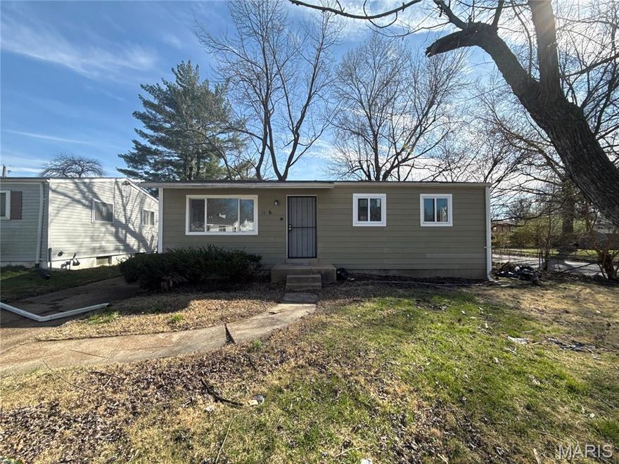 Perfect investment opportunity to add to your portfolio! This fully remodeled three bedroom; one bathroom single family home in North St. Louis County has brand new luxury vinyl plank flooring, freshly painted all neutral colors. Brand new windows, doors, trim, comes with kitchen appliances and a fully remodeled kitchen, brand new bathtub and shower surround with a new bathroom vanity, all new light fixtures, full unfinished basement. Schedule your showing today!