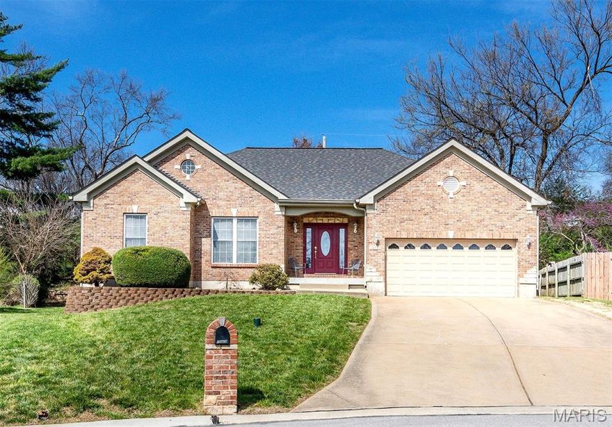Modern elegance and a rare gem in Affton! Experience a total interior transformation in this stunning 1879 sq.ft. custom-built ranch in the sought after Lindbergh School District. Designed with an emphasis on volume and light, this home features 9 & 10-foot ceilings throughout the main living areas, offering an airy, upscale feel. Chef’s Kitchen: Remodeled with custom cabinetry, a large center island, and premium stainless-steel appliances - designed for a seamless, open flow. Primary Suite: A spacious retreat and a spectacular remodeled ensuite bath. This spa-like bath boasts an 11-foot vaulted ceiling with two skylights, a double vanity, and a separate tub and shower. Open Concept: Enjoy the soaring 10-foot ceiling in the Great Room overlooking the kitchen/breakfast room. Repainted and complemented by a new roof installed in Oct ‘22. A large, clean basement includes a bathroom rough-in and is ready for your custom finish. Showings begin Friday 3/27/26. Don't miss this move-in-ready masterpiece.