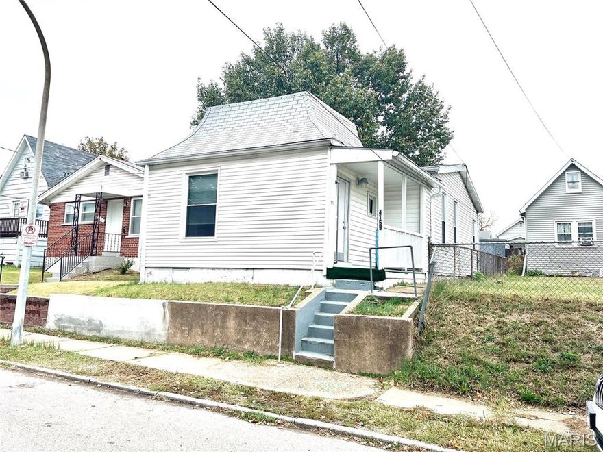 Great starter home featuring two bedrooms and one bathroom, with a separate kitchen and dining room along with convenient main floor laundry. This home offers updated electric, fresh paint, new flooring, updated kitchen cabinets and countertops, and refreshed bath fixtures. Partial basement includes HVAC and a newer electric water heater. Enjoy a nice chain-link fenced backyard with a storage shed and parking pad. Currently tenant-occupied, offering immediate rental income—perfect for investors or future owner-occupants.