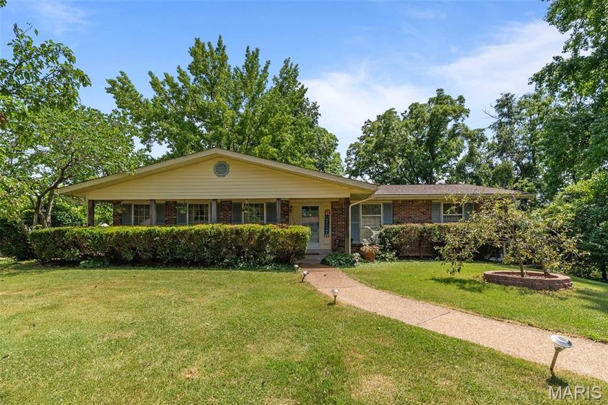 Have you been searching for your perfect home in the Lindbergh School District?  Well, here it is!  This beautiful ranch home features 4 bedrooms and 2.5 bathrooms.  The primary bedroom on the main level has its own bathroom, so you don't have to share with the kids!  The other 3 bedrooms are also on the main level in the same hallway.  When you walk in the front door, you have a formal living area that flows into the dining room.  Walk a little further into the house and you will be in the living room with a large window gaining natural light.  Next to that, you have an eat-in kitchen.  All perfect for entertaining!  Downstairs, you have plenty of room to create your man-cave, playroom, living area, or whatever you want!  The possibilities are endless!  You also have an oversized attached 2-car garage, multiple sheds in your large yard, and a pond!  Come check out this beauty and make her your own!