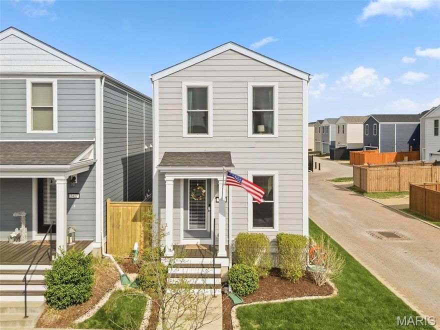 Charming 1.5-Story Home with Main Floor Primary Suite – Move-In Ready! Welcome to this beautifully maintained home offering 1,472 sq. ft., 3 bedrooms, 2.5 baths, and a 1-car garage. The main level features luxury vinyl plank flooring throughout and an abundance of natural light thanks to additional windows that create a bright and inviting atmosphere. The kitchen showcases white cabinetry, quartz countertops, and stainless steel appliances. The main-floor primary suite offers a spacious walk-in closet and a private bath featuring a adult height vanity & stand-alone shower. A laundry room and powder room complete main level. Upstairs, you’ll find two additional nice size bedrooms w/ lots of closet space and a full bath.  The lower level is ready for your unique design or serves as excellent storage space. The 1-car garage is insulated, paneled & heated, along with a long driveway, offers ample parking. Step outside to enjoy the extended patio and fenced in backyard. The yard is immaculate & the grass is really this green! Nestled in one of the area’s most desirable communities, this vibrant neighborhood called New Town @ St. Charles offers resort-style living at its finest — featuring pools, including 700-foot lazy river. Enjoy scenic lakes and canals ideal for fishing, swimming, floating, kayaking, and paddleboarding, along with an amphitheater, popular restaurants, volleyball and pickleball leagues, a grocery store, coffee shop, bakery, charming shops, and so much more!