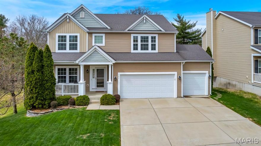 The one buyers wait for—and rarely find. Backing to a private, fully fenced yard, this home delivers with a finished walkout lower level, composite deck, covered patio, main floor office, loft, and a finished 3-car garage.

Offering ~3,500+ sq ft of functional living space, the layout is built for how people actually live—combining open-concept flow with defined, purposeful spaces across all three levels.

The main level is anchored by a central living area that brings everything together—an open kitchen, breakfast room, and great room with fireplace and built-ins, all filled with natural light and designed for everyday living and gathering. A dedicated office and formal dining room provide flexibility without sacrificing flow.

The kitchen is both elevated and practical, featuring white cabinetry, stone (quartz) countertops, a large center island with seating, beautiful backsplash, and a walk-in pantry that truly functions. Interior finishes throughout reflect today’s style—cohesive, updated, and move-in ready. Main floor laundry adds everyday convenience.

Upstairs, 4 bedrooms plus a loft create separation and flexibility for living, work, or additional lounge space. The primary suite is generously sized, offering a large walk-in closet and en suite bath with separate tub and shower. Secondary bedrooms are well-proportioned with consistent finishes and natural light.

The finished walkout lower level expands the home’s versatility with a large rec room, dedicated fitness/flex space, full bath, and true 5th bedroom, along with substantial unfinished storage. Ideal for guests, extended living, or multi-generational needs.

Outdoor living is designed to be used—not just viewed. The composite deck and covered patio create multiple zones for dining, relaxing, and entertaining, while the level, fully fenced yard offers privacy and usable green space.

Located near Starbucks, Laurel Park, Target, top-rated schools, and everyday retail, with convenient access to major roads and hwys