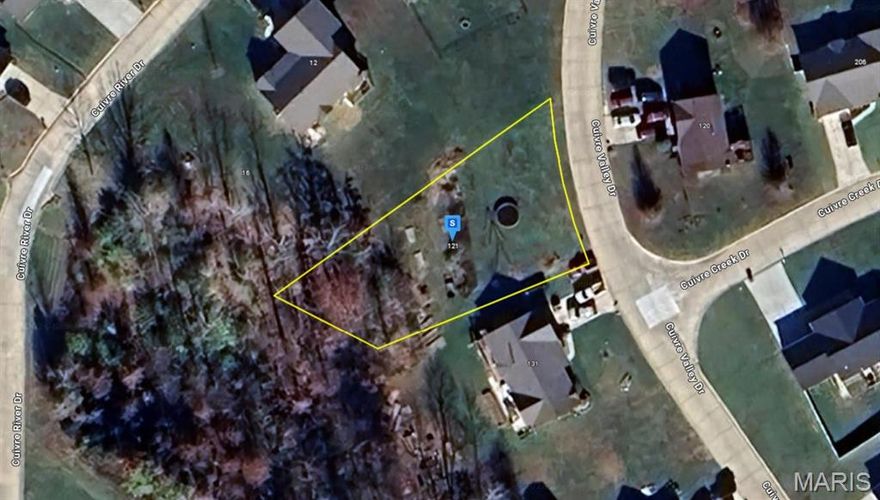 0.27-acre vacant lot in Cuivre Valley with public water and sewer, underground power available, and HOA-maintained surroundings. The lot features partial woods at the rear, offering added privacy and a natural backdrop. Conveniently located with easy access to Highway 47, providing a quiet setting while remaining close to shopping, services, and everyday conveniences.