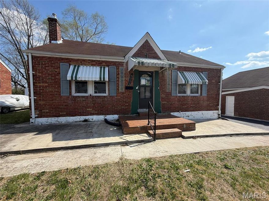 Don't miss this charming brick ranch-style home, offering 2 generously sized bedrooms, with a finished attic,  full basement with an additional bathroom and convenient off-street parking. Ideally located near major thoroughfares, this property is brimming with potential and ready for your personal finishing touches. A fantastic opportunity you won't want to pass up!