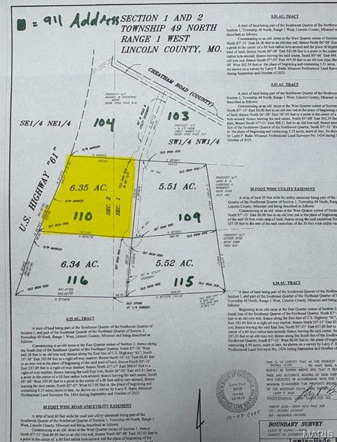 Tiny photo for 110 Cheatham Farm Lane, Troy, MO 63379 (MLS # 26010063)