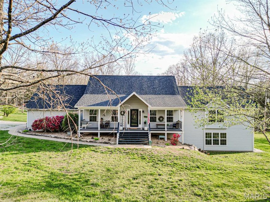 Welcome to this beautiful home on 5+/- acres. This stunning 5 bedroom, 4.5 bath home offers the perfect blend of space, comfort, and luxury. Step inside and be impressed by the custom designed kitchen, featuring a massive island, wood beams, quartz countertops, and stainless appliances. Perfect for entertaining or everyday living. The main level master suite is a true escape with a soaking tub, tiled walk-in shower, and a spacious walk-in closet. Also on the main level you'll find 2 living room spaces, main level laundry, large dining space, and so much more! Second story offers 3 bedrooms and 2 full baths, basement adds more living space with a large entertaining area, bonus bedroom, full bath, man cave, and storage. This home sits the perfect distance off the main road, is very private, great outdoor living space with a massive deck overlooking your very own pool. You'll also find a 2 car garage, ample parking, space to build a shop to complete this property! Don't miss your chance, call today to make this one of a kind home yours!!