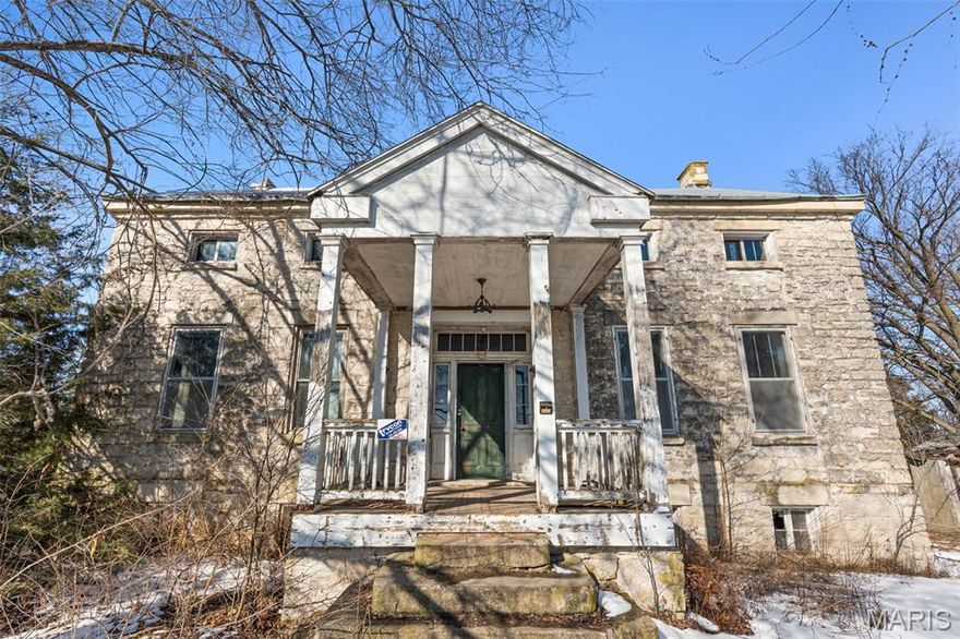 One of the most iconic homes in the Washington area is now on the market! Circa 1800's limestone 2-story home sitting on just under 4+\- acres. 12' Ceilings! Bring your imagination! Water and Sewer are nearby! The views are second to none!