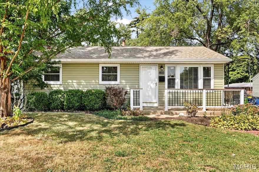 Stylish, updated, and surprisingly spacious — this St. Ann ranch is ready to impress from the moment you step inside. Refinished hardwood floors, fresh baseboards, new ceiling fans, doors, and sleek fixtures give the living room a modern, move-in-ready feel. The kitchen is a standout with custom cabinetry, a new stainless steel sink, updated countertops, and a full suite of newly purchased stainless appliances — all included. Down the hall, you'll find three comfortable bedrooms and a full bathroom, including a primary with great natural light. Need more room to spread out? The finished lower level offers a spacious rec room, bar area, laundry with washer/dryer, and additional flex/storage rooms . But the surprise star of the show? The oversized additional living space fully finished and perfect for a home office, playroom, or creative space. Outside, you’ll love the brand new front porch, driveway, fenced backyard, and well oversized two-car detached garage. Recent updates include: roof and gutters (2023), serviced HVAC, and a clear sewer lateral inspection with video. This is the kind of turn-key home that checks all the boxes — updated, flexible, and ready to welcome you home!