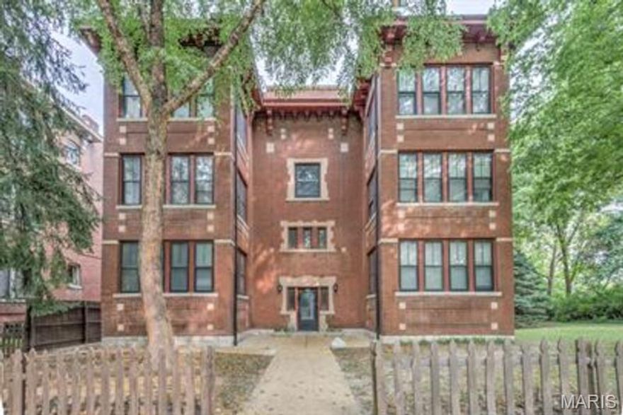 Historic charm meets value-add opportunity in the heart of sought-after Lafayette Square. 1722 Waverly Place is a classic early 20th-century brick 8-unit apartment building featuring a diverse unit mix of five 1BR/1BA units, one 2BR/1BA, one 3BR/1BA, and one 2BR/2BA—appealing to a wide range of tenants.

Positioned in one of St. Louis’ most desirable historic neighborhoods, this property offers immediate upside for investors through strategic renovations, enhanced finishes, and rental increases aligned with neighborhood demand. A detached garage presents additional income potential once improved—ideal for covered tenant parking or rentable storage.

Included in the sale is 1728 Waverly Place, a separately deeded adjacent vacant lot currently serving as green space for tenants. This rare offering opens the door to multiple value-enhancement possibilities, including expanded outdoor amenities, off-street parking (subject to neighborhood guidelines), or future development in an area known for strong new construction values.

Residents enjoy walkable access to Lafayette Square’s renowned park, restaurants, and boutique shopping, reinforcing long-term tenant appeal and retention. Additional features include street parking, access to building systems, and potential for shared tenant storage.

A compelling opportunity to acquire a character-rich asset with multiple avenues for income growth in a premier historic district.