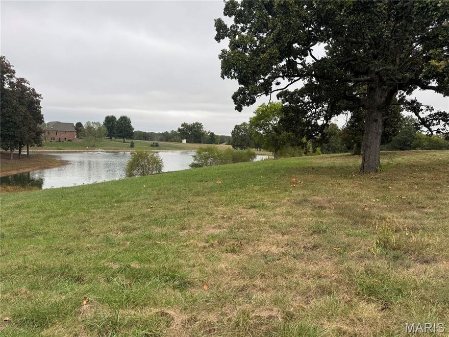 Enjoy the peace and quiet in one of Lincoln Counties top quality subdivisions. Lot 15 in Tompkins Ridge offers plenty of building space for you walkout basement ranch home while still being able to enjoy the lake that is on this lot. Tompkins Ridge boasts quick access to town or heading to the St Louis Metro area, well maintained blacktop streets, minimum home restrictions to protect your investment, and long term homeowners. The last time a house sold in Tompkins on the market was 2023 and it sold for over $800k. Have our builder build your dream home with our plans or your plans to build your dream home. You won't find a nicer subdivision or lot in Lincoln County with a view like lot 15.