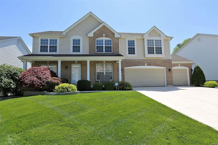 Immaculate one owner home with vinyl fenced backyard and a 3 car extended garage. Professional landscaped yard, upgraded brick elevation exterior gives an estate like feel. Open the door to gleaming hardwood floors, formal dining room, formal living room/ office, just for starters.  Bright, open kitchen w/ Center Island, upscale stainless appliances, pantry, sun filled breakfast room with doors that lead out to a huge entertainer’s deck. Relax in your great rm with wall of windows & gas fireplace. Huge main floor laundry leads to an extended 3 car garage with epoxy floor. Upstairs you will find the master suite with huge 10x8 walk in closet, luxury bath w/dual sinks, separate tub and shower. 3 additional secondary bedrooms with large walk in closets. Upstairs 19x14 loft/rec rm is sure to impress. Subdivision amenities include a swimming pool and so much more. Home shows pride of ownership.  HUGE PRICE REDUCTION!