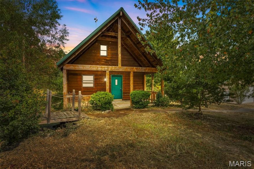 Motivated Sellers!! Check out this opportunity to grab up 11.61 acres in St Francois County, featuring two livable structures, one being an A- Frame Cabic with a lofted bedroom, full kitchen and bathroom on the mail level with a covered porch. The second home is a shop house on a slab with one large bedroom kitchen and full bath with a oversized attached garage and a hobby space that could easily be converted to a second bedroom. There is also a building that could be used for an event space or an office that is currently set up looking like a bar area. Behind the two homes is a detached garage which allows for more storage area or a workshop. The properties previous use was a nursery so the hoop houses and equipment will also remain onsite for the new owner as well as a tractor with a 3 pt finish mower and Box Blade for Maintenace on the property. The structures in place could easily be converted for more shop space or be used for a family compound and growing your own food.  Possibilities are endless, schedule your showings while you can.