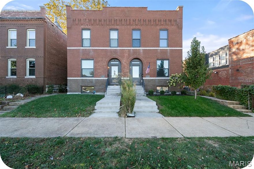 This beautifully renovated contemporary fee simple townhome is perfectly located in the heart of The Grove—just steps from Chouteau Park, craft breweries, incredible restaurants, cafes, and boutique shopping. Inside, you’ll love the gleaming hardwood floors, abundant natural light, and open-concept layout. The main level features a formal dining room and a stunning kitchen with a center island, stainless steel appliances, granite countertops, tile backsplash, and a spacious pantry. The inviting living room includes an electric fireplace and overlooks the private backyard—perfect for relaxing or entertaining. A beverage bar and convenient half bath completes the main floor. Upstairs, the primary suite offers a full bath and walk-in closet, along with two additional bedrooms, another full bath, and second-floor laundry. The lower level provides excellent storage space. Enjoy the fenced backyard with a private patio, newer Aspen spa, and a two-car garage-port. Easy access to hwy 40/44 makes getting anywhere a breeze. Take a look today and see why this fun neighborhood is perfect for you!