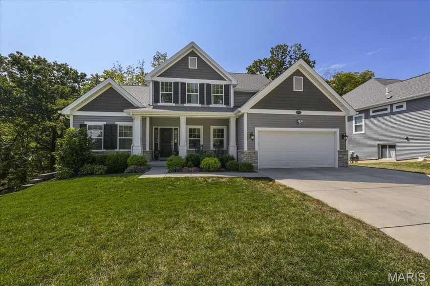 Welcome to 656 Clear Brook Dr., a beautiful newer construction home in sought-after Des Peres and award winning Kirkwood School District! Featuring 5 bedrooms, 4 full baths and one half, this spacious home boasts nearly 3600 sq.ft. of living space! The great room is stunning and showcases a focal point fireplace, built-in cabinets and large windows. The bright kitchen and hearth room are sure to be favorite spaces for gathering! The kitchen boasts white cabinetry, stainless appliances, quartz countertops with large peninsula, pantry, and under cabinet lighting. The main level also features a charming dining room with custom moldings and a sought-after main floor primary suite with tray ceiling, luxurious bath and walk-in closet. Main floor laundry with storage cubbies and half bath complete this floor. The second floor features three additional bedrooms and two full baths. The walkout lower level is an entertaining dream! Spacious rec/fam room with beautiful custom bar, walls of windows, a 5th bedroom/office with built-in Murphy bed and full bath. So much to love! Step outside the lower level to the patio, hot tub and private backyard complete with wooded firepit area. Located on over a half acre lot, the wooded view is spectacular! There’s also a private deck just off of the kitchen/hearth room. So many spaces to enjoy outdoor living- a home to enjoy inside and out! Showings begin Thursday, April 2nd.