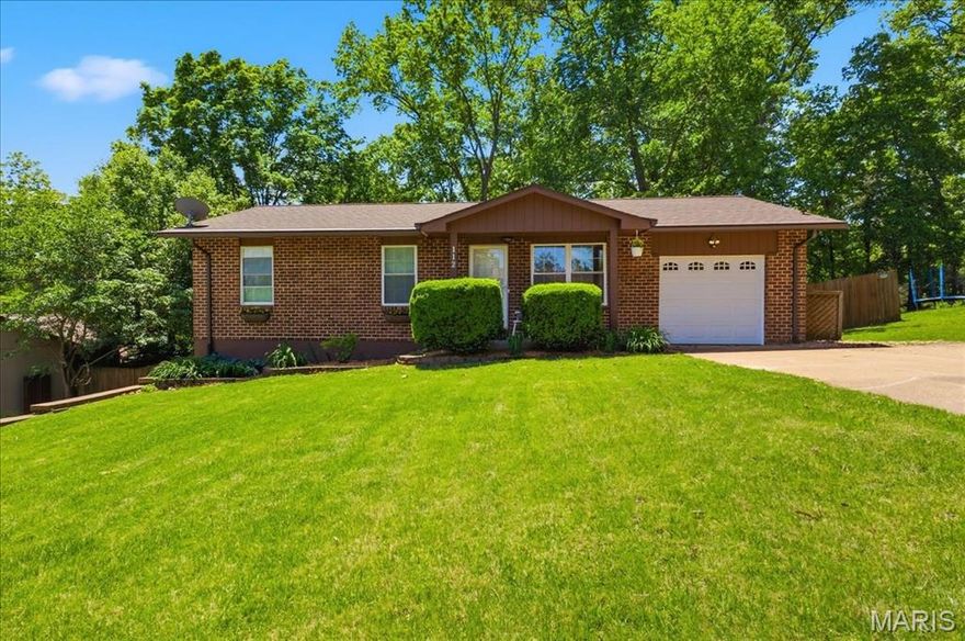 Pride of ownership is evident at every turn in this well cared for ranch in Augustine Heights! Curb appeal is A+ with FULL brick exterior, low maint. landscaping & covered front porch. Walk inside to a living room area with gleaming wood flooring, crown molding & natural light. Eat-in kitchen has a breakfast bar, dining area & is improved with SS appliances, custom cabinetry, tile flooring, solid surface counters & tile backsplash. Large family room impresses w/vaulted ceiling, woodburning fireplace w/full stone surround, skylights & access to the backyard via sliding glass doors. 3 bedrooms on the main level share 2 full bathrooms. Walk-out lower level adds to your useable square footage & includes a laundry area, multiple rooms for storage, workout room & more. Out back is your own oasis w/large, fully fenced yard lined with mature foliage, multi level deck w/built in hot-tub (stays with home) & more privacy than you'd expect from a traditional neighborhood setting. Recently replaced HVAC includes a heat pump, all electric utilities, walking/biking distance to The Timbers pool & recreational center, downtown Eureka & Route 66 Park.