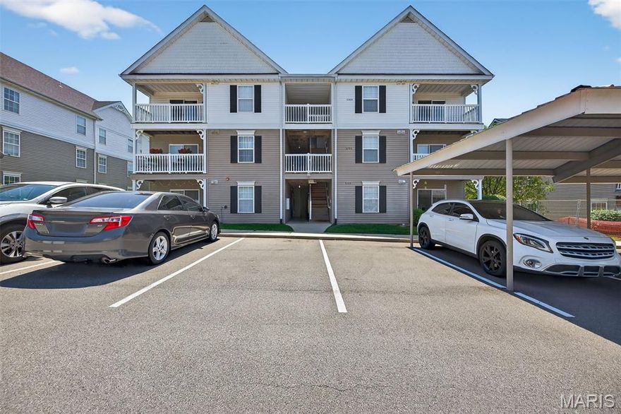 Step into this beautifully maintained 2-bedroom, 2-bath top floor condo in the highly coveted Springhurst Terrace community—truly move-in ready and designed for comfort and convenience. The unbeatable location offers quick access to I-40/64, Hwy N, and I-364, plus an array of nearby shopping, dining, and entertainment options.

Inside, natural light fills the open-concept layout, seamlessly connecting the kitchen, breakfast room, and living area—perfect for entertaining or relaxing at home. The stylish kitchen features abundant maple cabinetry, a breakfast bar, tile backsplash, and generous counter space, along with a full suite of appliances including refrigerator, electric range, microwave, dishwasher, and disposal.

Enjoy your morning coffee or unwind after work on the private covered patio, complete with an outdoor storage closet. The spacious primary suite boasts a large walk-in closet and a private bath with a dual vanity and tub/shower combo. The second bedroom offers its own roomy closet and easy access to the second full bath. A conveniently located laundry closet completes the interior.

As a resident, you’ll also enjoy fantastic community amenities: a sparkling pool, playground, sport court, walking paths, ponds, a dog park, and more. This is your chance to live in a well-kept, amenity-rich neighborhood in a prime location—schedule your showing today!