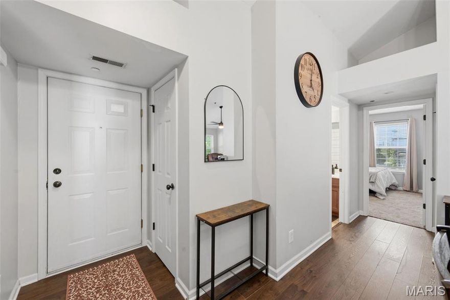 Step into this beautifully maintained 2-bedroom, 2-bath top floor condo in the highly coveted Springhurst Terrace community—truly move-in ready and designed for comfort and convenience. The unbeatable location offers quick access to I-40/64, Hwy N, and I-364, plus an array of nearby shopping, dining, and entertainment options.

Inside, natural light fills the open-concept layout, seamlessly connecting the kitchen, breakfast room, and living area—perfect for entertaining or relaxing at home. The stylish kitchen features abundant maple cabinetry, a breakfast bar, tile backsplash, and generous counter space, along with a full suite of appliances including refrigerator, electric range, microwave, dishwasher, and disposal.

Enjoy your morning coffee or unwind after work on the private covered patio, complete with an outdoor storage closet. The spacious primary suite boasts a large walk-in closet and a private bath with a dual vanity and tub/shower combo. The second bedroom offers its own roomy closet and easy access to the second full bath. A conveniently located laundry closet completes the interior.

As a resident, you’ll also enjoy fantastic community amenities: a sparkling pool, playground, sport court, walking paths, ponds, a dog park, and more. This is your chance to live in a well-kept, amenity-rich neighborhood in a prime location—schedule your showing today!