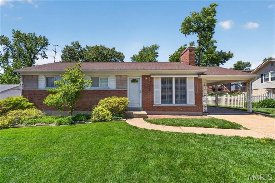 From the moment you enter, there’s a sense that this home has been truly cared for. Pride of ownership is evident throughout this beautifully updated 3 bed, 1.5  bath home, Natural light pours into the living room with gleaming refurbished hardwood floors in 2000 and newer windows and plantation shutters. New gas fireplace, cabinetry and newer front door.  The flow continues into a dedicated dining space with newer windows. The new eat-in kitchen in with custom cabinetry, new gas range and microwave in 2021, New refrigerator in 2022 new dishwasher (2024) and 3/4 horsepower garbage disposal in 2024. Just beyond, the deck offers maintenance free decking. The main level is anchored by three bedrooms and a fully renovated hall bathroom.  Downstairs, the finished  Walk-out lower level adds valuable living space with a dry bar, a half bath, newer windows and lots of storage offering flexibility for guests, recreation, or a private escape. Enjoy the coming summer months in the park-like yard with a patio with seats and finish it off with a Morgan Building Shed.  The yard creates the perfect setting for play, or relaxed evenings outdoors, while the carport protects your car from the weather.  Behind the scenes, the home has been meticulously updated to provide lasting peace of mind, new HVAC system furnace and AC in 2022 by Scott Lee, updated electrical panel in 2021. New Washer and Dryer to convey with property was installed in 2024. Home was fully painted, new roof in  2018, Chimney exterior repair in 2021 and new mailbox and post in 2023. Convenient highway access makes it easy to stay connected. This is a move-in ready home.