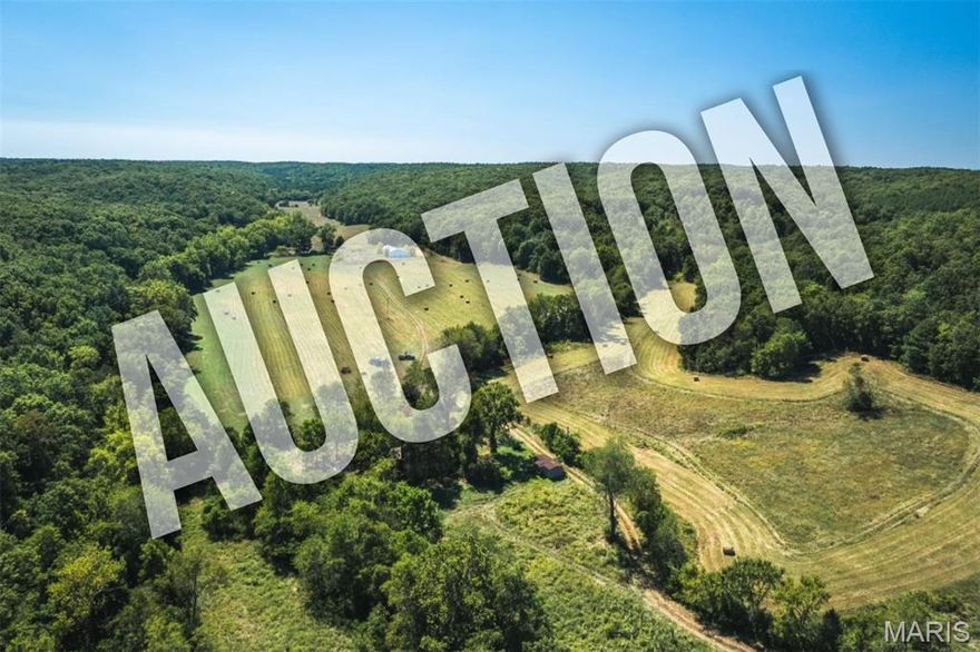 MOTIVATED SELLER PRICE CORRECTION!!! This 257.32± acre Ozark retreat near Steelville offers an exceptional blend of privacy, recreation, and usable improvements in Iron County, Missouri. This hard-to-find tract borders more than 16,000 acres of the Mark Twain National Forest, creating a secluded setting with seemingly endless room to hunt, hike, ride horses, and explore. Approximately 38 acres of open pasture are currently producing hay, while the balance is timbered with mature hardwoods and pine—ideal habitat for wildlife and year-round enjoyment. Multiple elevated building sites provide beautiful valley views and excellent options for a future home, cabin, or lodge. A major bonus is the 4,200± sq ft metal shop with concrete floors, electric, septic, and a nearby well, adding immediate function for equipment storage, projects, or a basecamp setup. Natural springs and a wet-weather creek run through the property before flowing into Courtois Creek, a spring-fed stream known for clear water and fishing. Located roughly two hours from St. Louis, this is a standout property for recreation, relaxation, and long-term ownership.
Property Highlights
Borders 16,000+ acres of Mark Twain National Forest

~38 open pasture acres (currently producing hay)

Timbered balance with mature hardwoods & pine

Multiple build sites with sweeping valley views

4,200± sq ft metal shop: concrete floors, electric, septic, nearby well, lean-to, vehicle lift

Natural springs + wet-weather creek flowing to Courtois Creek

Strong wildlife/recreation potential (hunting, hiking, horseback riding)