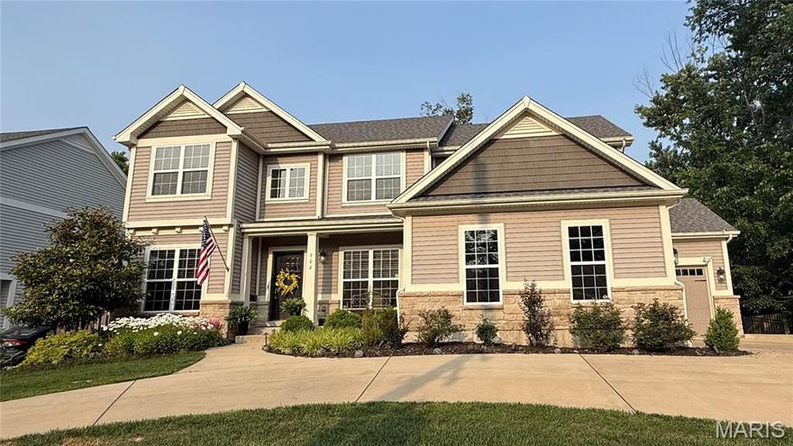 Welcome to this exceptional 6-year-old home ideally situated in one of Kirkwood’s most desirable neighborhoods - just a few blocks from award-winning Tillman Elementary School and approximately one mile from vibrant downtown Kirkwood - with its charming shops, restaurants, coffee spots, farmers market, and train station. Offering over 3,500 square feet of beautifully designed living space plus a finished lower level, this 5-bedroom, 4½-bath residence perfectly blends modern luxury with everyday functionality.

From the moment you arrive, the stately circular driveway and 3-car garage create impressive curb appeal along with abundant parking for family and guests. Inside, the open floor plan is filled with natural light and thoughtfully designed for seamless living and entertaining.

The stunning kitchen serves as the centerpiece of the home, featuring two islands with seating for seven, designer lighting, abundant cabinetry, and a large walk-in pantry. Whether hosting holiday gatherings, casual get-togethers, or busy weeknight dinners, this space offers both beauty and practicality. A spacious main-floor office with French doors provides a private work-from-home retreat while maintaining connection to the main living areas.

Upstairs, the luxurious primary suite feels like a true sanctuary, highlighted by an extraordinary 12’ x 13’ custom walk-in closet by St. Louis Closet Company and a spa-inspired en-suite bath with vaulted ceiling, soaking tub, separate shower, and generous layout. One secondary bedroom enjoys its own private en-suite bath, while two additional bedrooms share a well-appointed Jack-and-Jill bath with double vanity — ideal for family or guests. The finished lower level adds exceptional versatility with a large family room, an additional bedroom with egress window, and a full bath — perfect for overnight guests, teens, or extended family living.

Step outside to a spacious, private backyard offering ample room for a future pool, outdoor kitchen, firepit, or custom entertaining space. The setting provides both privacy and flexibility to create your dream outdoor retreat.  With modern construction, thoughtful design, excellent schools, and close proximity to all that Kirkwood has to offer, this move-in-ready home delivers the lifestyle today’s buyers are looking for.