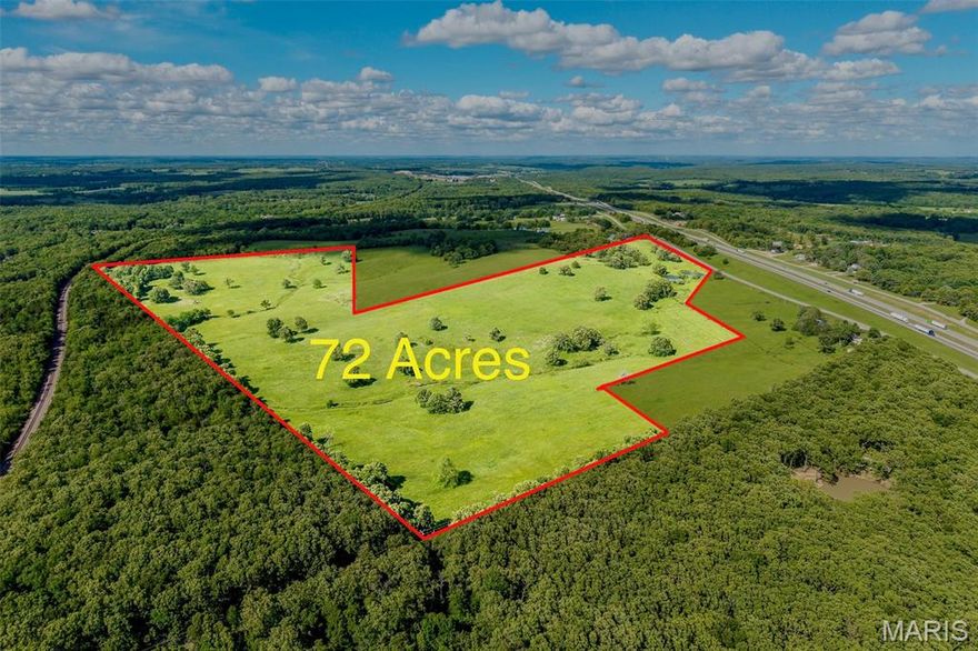 BEAUTIFUL 72+ ACRE FARM!!! Located just a mile from city limits on the mother road of Route 66- This property features GREAT PASTURE, GOOD FENCES, CROSS FENCES, ideal for your cattle needs, Switchgrass, Indian grass, & Other Native warm grasses- then enjoy the wooded areas perfect for hunting adventures. Deer and turkeys often visit your backyard. You'll love the LIVE SPRING, THE CREEK, & TWO STOCKED PONDS; the property has I-44 visibility too and offers great potential for your new business. Bring your cattle and build a dream home overlooking the beautiful live spring!