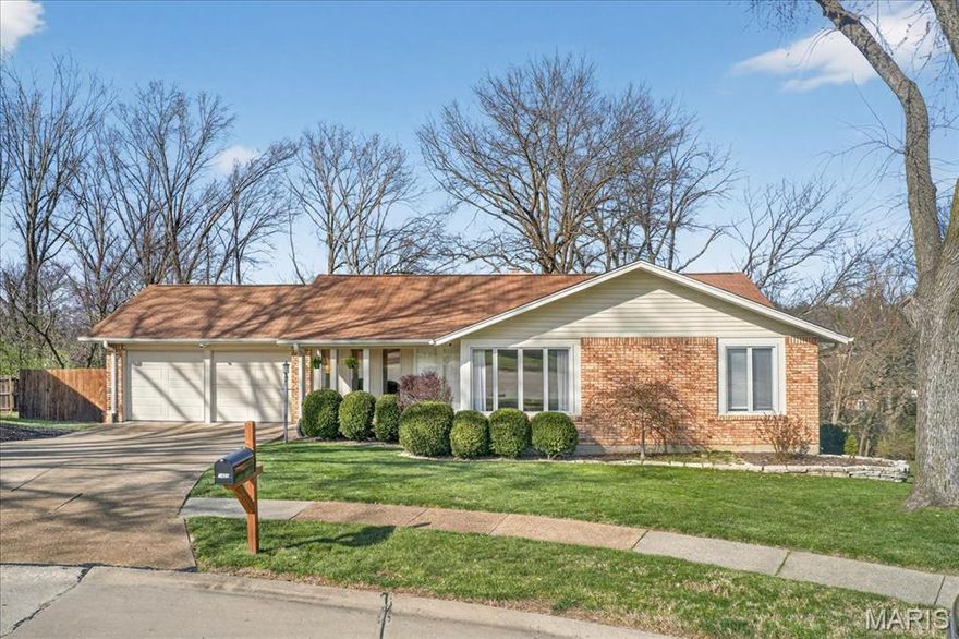 Welcome to 1430 Silverleaf in the highly sought-after Countryside Hill subdivision of Creve Coeur, located within the desirable Parkway School District. This impeccably maintained ranch offers 3 bedrooms, including a private primary suite, and 2 fully updated bathrooms. Pride of ownership is evident throughout, with thoughtful care and attention to every detail. Natural light fills the spacious interior featuring two separate living areas, a dedicated dining room, and a bright, tidy kitchen with white cabinetry. Step outside to a freshly stained deck overlooking a fenced yard that backs to wooded common ground for added privacy and a peaceful setting. The partially finished lower level provides a versatile rec room perfect for additional living space, play, or work-from-home needs, plus clean, organized storage. With newer systems and meticulous upkeep throughout, this home offers true move-in-ready confidence in an ideal location.