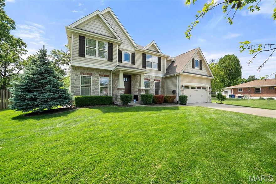 Newer construction, story book home on generously-sized lot with picturesque back yard with pool.  Classic, center hall floor plan, hardwood floors, formal living & dining rooms, palatial great room w/ fireplace, casual dining area with huge butler's pantry PLUS a great cook's kitchen all overlooking covered patio & pool.  4 bdrms & 2 full baths on the 2nd floor, finished lower level with additional living space and bedroom & full bath.  Great location, so convenient for everyday shopping & living.