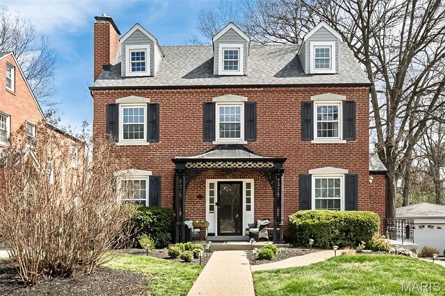 Experience luxury living in this beautifully updated, move-in ready condo combining the best of sophisticated, modern finishes with architectural detail usually found in high-end homes. This 2-bedroom, 2-bath Richmond Heights property is centrally located in award-winning Clayton School District, with restaurants, shops and access to major travel corridors just minutes away. With its charming wrought iron pergola,  the unit's private entrance opens to a staircase leading to the second floor of building. It's here that the surprises start--a jaw-dropping chef's kitchen will delight, with soaring 2-story vaulted ceilings, multiple newer windows, maple custom cabinetry, stainless appliances, granite counters, and a welcoming breakfast area flooded with natural light. Lovely hardwood floors, period millwork and high ceiling lines provide character not often seen in comparable condos. The inviting living room features built-in bookshelves, chair rail and coved crown molding, fireplace with lovely mantle and more. A graceful arch separates the spacious dining room, with ample space for parties and family gatherings. The primary suite is a true retreat, with newer carpets, a huge walk-in closet with custom organizer & a spacious, updated ensuite bath with glass shower, soaking tub, custom cabinets, and granite-topped double sink vanity. Additional highlights include a convenient in-unit LG steam feature stackable washer & dryer, a second bedroom and updated full bath, basement storage locker and a 2-car tandem garage. Outside, enjoy the tranquility of the immense backyard. The list of amenities is long, with newer roof and gutters and Clayton and Brentwood shops, dining & parks just minutes away. This condo offers a move-in, sophisticated lifestyle in an ideal location!