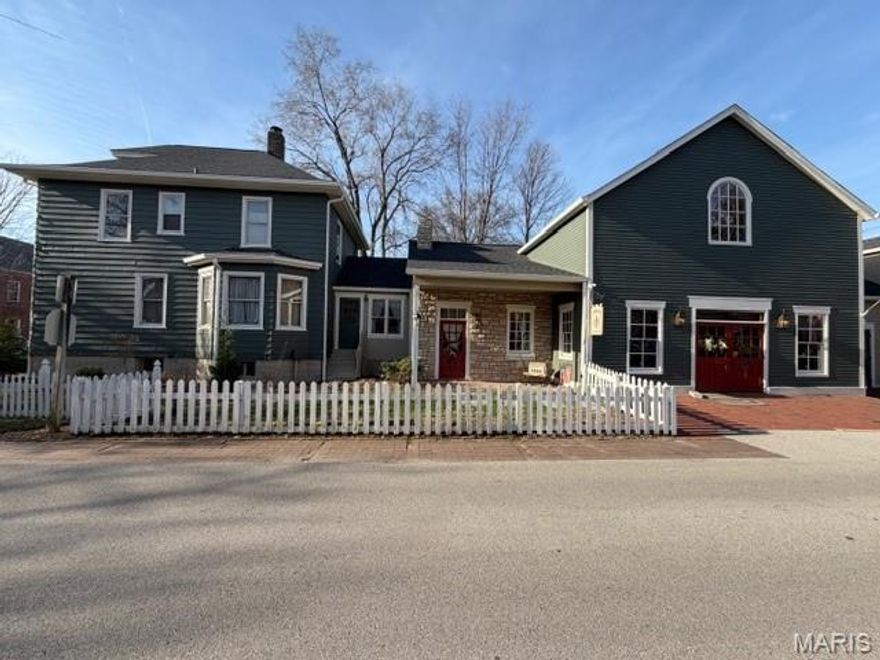 803 S Main presents a rare opportunity to acquire a premier Main Street property with exceptional versatility. This distinctive building is well-suited for a variety of uses, including mixed-use retail and potential for residential, short-term rentals such as possible Airbnb, event or wedding venue space, and more—all positioned within one of Missouri’s most vibrant and high-traffic tourism corridors. Situated directly on Historic Main Street in St. Charles, the property benefits from consistent foot traffic and outstanding visibility, fueled by year-round festivals and events that draw tens of thousands of visitors each year. The location supports a strong and loyal customer base, proven to have a successful business, and a strong street presence. This is a high-quality  asset offering retail opportunity with significant upside potential. It is ideally suited for an owner-operator seeking a retail location, or an experienced investor looking to capitalize on a well-established property with built-in demand, apartment potential for additional income!