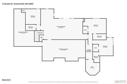 Tiny photo for 2 Fairlake Drive, Chesterfield, MO 63005 (MLS # 26064265)