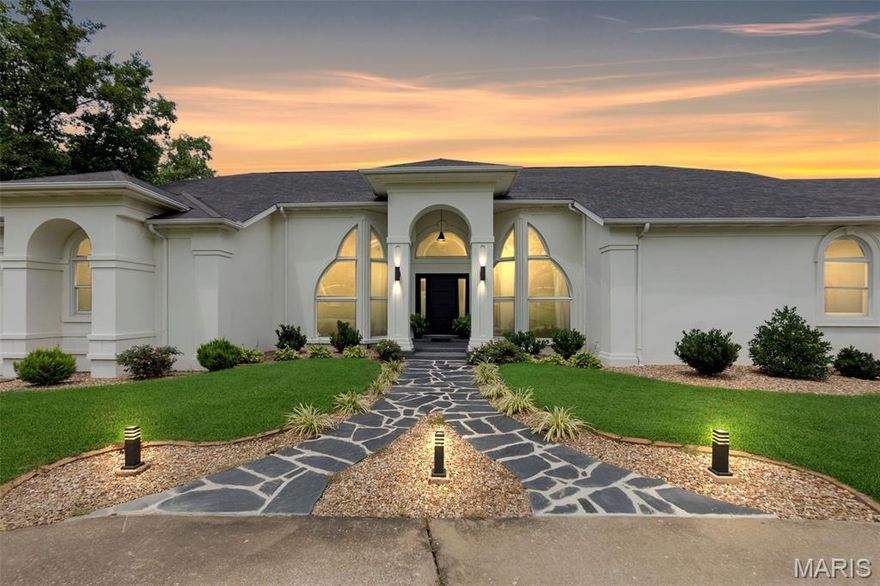 This beautifully renovated sprawling ranch sits on two scenic acres with breathtaking views overlooking a shared pond. The home has been thoughtfully updated from top to bottom, featuring hardwood floors on the main level and a stunning inground pool perfect for relaxing or entertaining. The master suite is a true retreat with a spacious walk-in closet with custom shelving, a large tiled walk-in shower, and a separate soaking tub. The finished basement provides space to expand, with room for recreation, hobbies, or guests. Located just minutes from hospitals and shopping, this home offers the perfect blend of luxury, space, and convenience. All kitchen appliances are included. New septic in 2024. Call to schedule a tour!