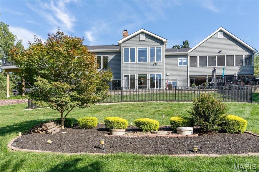 Tucked away at 287 Larimore Valley DR, WLDWD, MO 63005, this single-family residence is ready to turn your property dreams into a reality – and trust us, it's got the charm to do just that! With four bedrooms, there's room for everyone to spread out and claim their own kingdom, which is a recipe for domestic bliss, no royal decrees needed. And with five bathrooms, mornings become a breeze, leaving behind the chaos of bathroom-sharing days and saying hello to a zen-like start to each day. Crafted in 1989, this residence is more than just a structure; it's a promise of comfort, convenience, and a whole lot of fun. This residence offers so many updates from the chef like kitchen to the sunroom with wall to wall windows overlooking the beautiful back yard.  The primary bedroom /bath offers a steam shower, heated floors jetted tub and large double closets.  The beautiful updated lower level offers a  newly updated bar with ice maker, dishwasher, refrigerator drawers and beautiful shelving. The dry sauna is a delight to sit in after your work out in the work out room.the rec room 3 bedrooms and 2.5 baths makes for such a great family home.  Wow the outdoor living consists of a deck off the primary bedroom , screened in porch off the kitchen, covered patio area and 3 more patio areas for fab entertaining or just hiding away outside and getting away from it all...