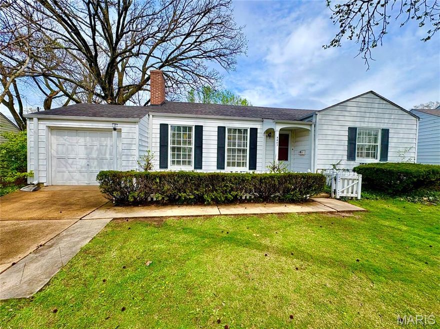 Charming ranch on a large, level lot in sought-after Brentwood, just steps from Tilles Park. Spacious living room with fireplace flows into the dining room.  Eat in kitchen is functional and complete.  The main level features two bedrooms and a full bath, along with a versatile small sun room off the attached one-car garage—perfect for a home office or reading room.  Beautiful hardwoods throughout the main level and loads of natural light make a it feel so tranquil.  The finished lower level adds substantial living space with two finished rooms and a second full bath, ideal for recreation and guests.  Enjoy the generous fenced yard and unbeatable location with great highway access. With over 2,000 square feet of total living space, this home offers exceptional value in a prime setting.  Showings by confirmed appointment only.