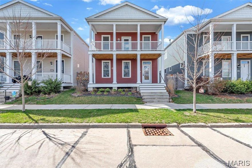 Built in 2016, this lake facing beauty is ready for immediate occupancy! Open kitchen includes 42" white shaker style cabinets, custom backsplash, center island, Cambria countertops, stainless steel appliances and breakfast room. Spacious family room gets lots of natural light and views of the lake. Main level also has stylish powder room, solid surface flooring, 9' ceilings and patio access - you'll love sitting under the pergola and the privacy provided by the 6' fence. Head upstairs to find the romantic master suite. You'll love the view! Step outside onto the balcony or enjoy your walk-in closet and private bath. Second bedroom and guest bath are cute enough for your favorite magazine. Third bedroom is oversized with French doors - great for a home office, media or craft room. Second floor laundry, too! New Town offers neighborhood pool, sand volleyball courts, fitness center, restaurants, fishing, and playgrounds. Rent includes all of the above plus lawncare AND washer/dryer.