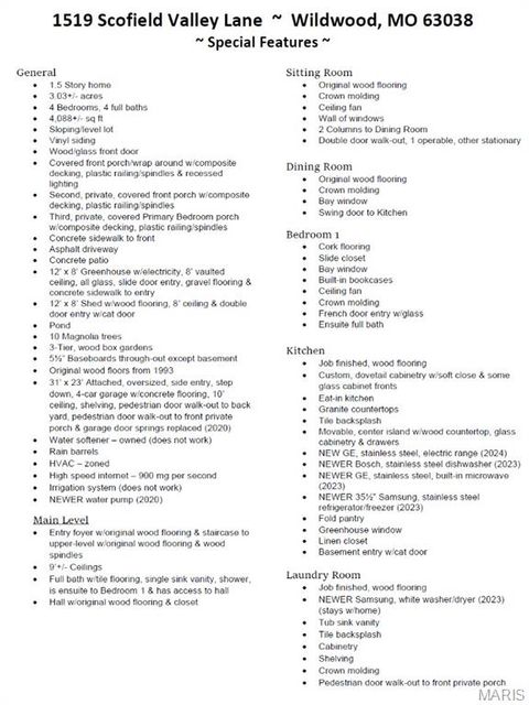 Tiny photo for 1519 Scofield Valley Lane, Wildwood, MO 63038 (MLS # 25077770)