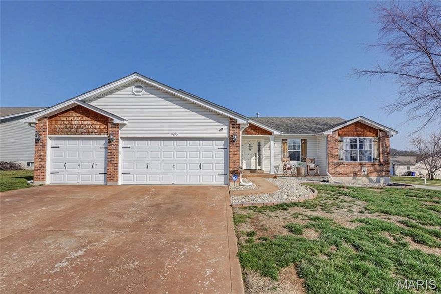 Welcome to this 20-yr young house ready to be called your home!  Usable, stylish features throughout and the space to S-R-E-A-D-O-U-T!  Over 2500 SqFt of living space PLUS a 3-car garage and a fully privacy fenced backyard AND sits on a large .27-acre corner lot!  2-Year young lifetime warranty architectural shingled roof! Fresh Paint! Smooth & Stylish luxury vinyl plank throughout majority of home (main & lower level)! Minimum 5-foot window height throughout main floor! Secondary bedrooms new carpet! Whole house water softener system with transferable warranty!  Skip plastic water bottles with access to the best tasting water in town - Reverse Osmosis water system at kitchen sink and refrigerator water line! 200-amp panel in lower level with 100-amp subpanel in garage! Now that your socks are knocked off come see the cozy front porch that greets you and walk through to the spacious entry foyer with coat closet. Welcome to the open floor plan with vaulted great room hosting an attractive and functional brick wood burning fireplace. Decorative, functional and lit great room pony wall and another with convenient backpack hooks! Vaulted Dining Room with bay windows and atrium door that leads to custom kidney shaped patio with lit columns and built-in firepit! Check out the AWESOME master bathroom - a getaway you won't want to leave! Finished lower level with additional sleeping area AND a full bathroom to boot!  Too much to list here! Check out the amenities list or schedule to view today!