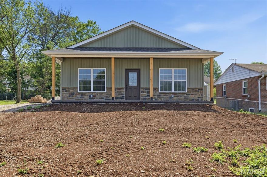 Brand New Construction: Modern Comfort Meets Small-Town Charm
Experience the ease of low-maintenance living in this stunning, brand-new 2-bedroom, 2-bathroom home located in the heart of Potosi. From the moment you pull up, the striking stone-accented facade and custom cedar porch posts deliver undeniable curb appeal. Inside, an airy open-concept floor plan creates a seamless flow from the sun-drenched living area to a modern kitchen fully equipped with brand-new appliances. Whether you’re a first-time buyer starting your journey or looking to simplify your lifestyle, this home delivers. Both bedrooms are generously sized, complemented by two full, pristine bathrooms. Step outside to your covered front porch—perfect for morning coffee—and enjoy being within easy walking distance of downtown shopping and local schools. Bonus: The seller will be asphalting the driveway prior to closing! Move in, unpack, and enjoy.