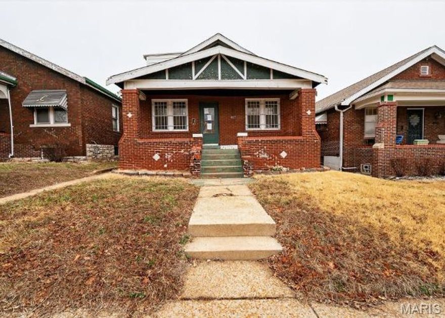 Welcome to this charming brick bungalow featuring a spacious floor plan, eat-in kitchen, 3 bedrooms, 1 bath, basement, and detached garage. Needs updates and repairs to make move-in ready, but there are lots of possibilities!
