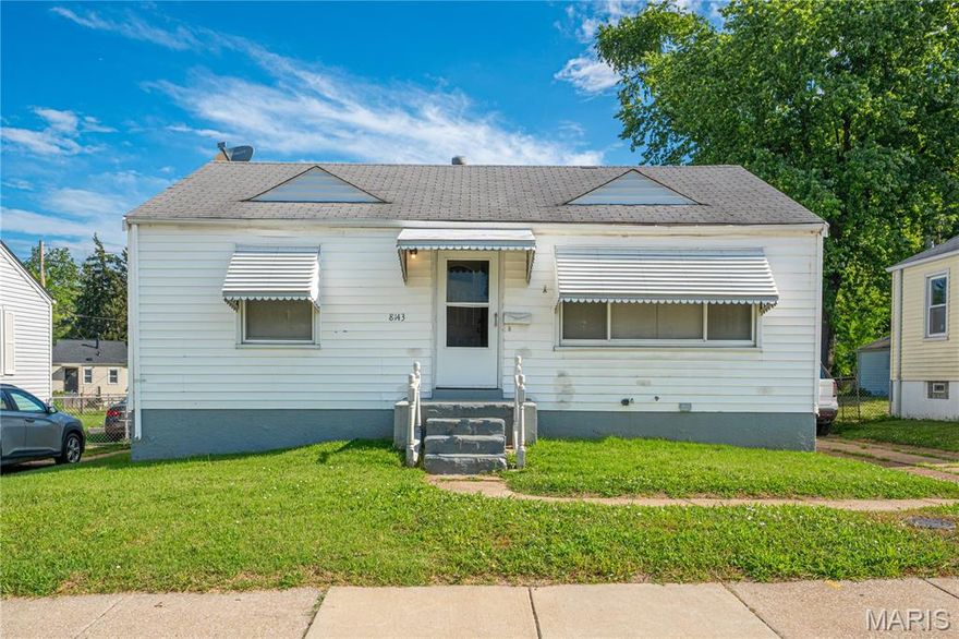 Great investment opportunity to add a solid property to your portfolio! This adorable 2 bedroom, 1 bath bungalow-style single-family home features a detached 1-car garage, a private driveway that can fit 2-3 additional vehicles, and is ideally located just minutes from St. Louis Lambert International Airport. Strong rental market in the area with easy access to highways, shopping, amenities, and major employers. Ideal for rental income, Airbnb, or a quick flip. This is your next easy win, so move fast -- opportunities like this don't sit!
