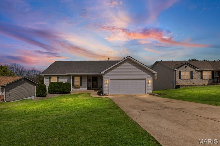 Welcome to lake living in Summer Set, a sought-after private lake community in DeSoto, Missouri known for its scenic setting and recreational amenities. This spacious 3-bedroom, 3-bath home offers a functional layout with multiple living and entertaining areas. A covered front porch creates a welcoming first impression, while inside you’ll find a blend of wood flooring and carpeting throughout the main living spaces. The home features a custom-built kitchen designed for both style and functionality, offering a central space for everyday living and gathering. The primary suite includes a generously sized bedroom and a large closet, providing ample storage and comfort. The finished walkout basement adds significant living space and is designed with entertaining in mind. It includes a dedicated theater room and a large great room with a bar and built-in kegerator. Sliding glass doors lead directly to a patio, creating a seamless transition between indoor and outdoor living. Outdoor features continue to impress with a large deck and a 33-foot above-ground pool (4 feet deep, installed 2022 and new liner in 2023) surrounded by low-maintenance composite decking. The 17,559 sq ft lot (approximately 0.40 acres) offers a combination of flat, usable yard and wooded surroundings, providing both space and privacy.
Additional highlights include a two-car garage, concrete driveway, and multiple areas to enjoy the outdoors.
Located within the Summer Set community, residents have access to lakes, beaches, and recreational amenities while remaining conveniently close to DeSoto for shopping, dining, and everyday needs. This home offers a strong combination of indoor space, outdoor features, and lake community living.  Room dimensions can be found in the photos.