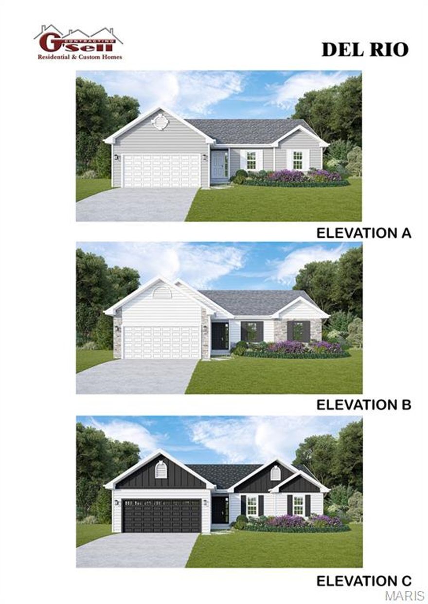 Several lots to choose from, including walk-out, flat and cul-de-sac lots.  Choose from 8 models:  Ranch models include, The Del Rio with 1,272 sq ft, 3 Bed and 2 full Bath, and 2-car garage--The Cypress with 1,426 sq ft, 3 Bed and 2 full Bath, and 2-car garage--The Dogwood with 1,766 sq ft, 3 Bed and 2 full Bath, and 2-car garage--The Hickory with 1,600 sq ft, 3 Bed and 2 full Bath, and 3-car garage.  1 1/2 Story, The Pine model with 1825 sq ft, 3 Bed and 2 1/2 Bath, and 3-car garage.  Several 2-story plans to include the Red Bud I with 2,054 sq ft, 4 Bed and 2 1/2 Bath and 2-car garage, The Pin Oak with 2,196 sq ft, 4 Bed and 2 1/2 Bath and 2-car garage, and The Sycamore model with 2,445 sq ft and 4 Bed and 2 1/2 Bath, and 2-car garage.